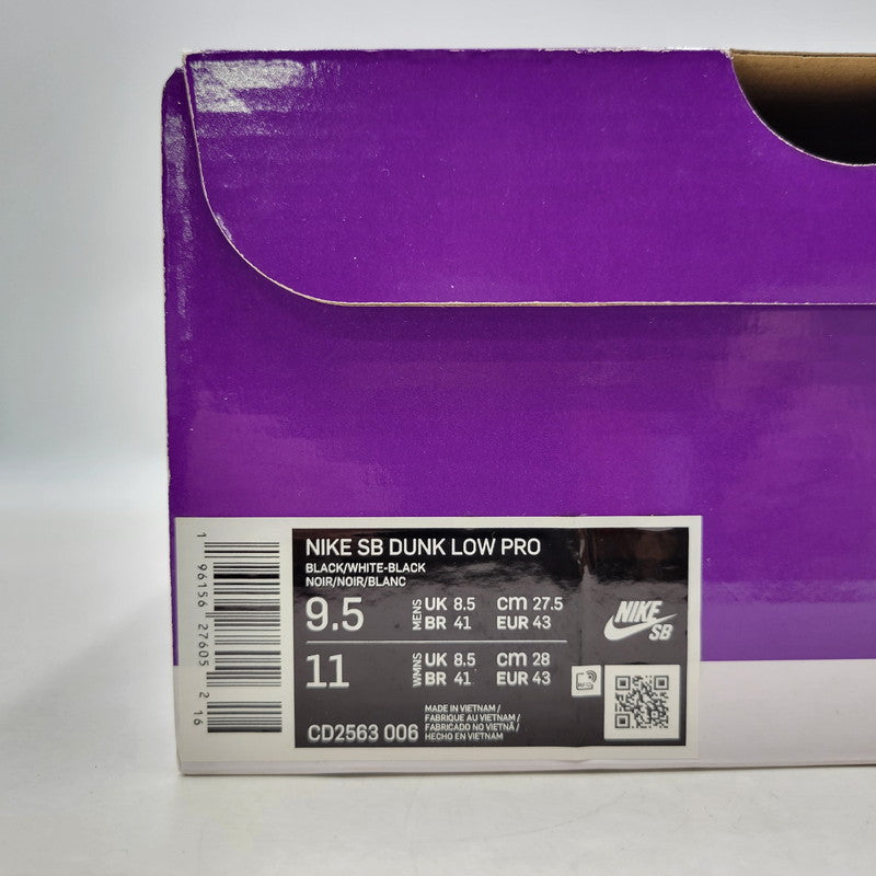 【中古品】【メンズ】 NIKE SB ナイキエスビー DUNK LOW PRO CD2563-006 ダンク ロー プロ スニーカー シューズ 靴 160-250814-as-05-izu サイズ：27.5cm カラー：BLACK/WHITE-BLACK 万代Net店