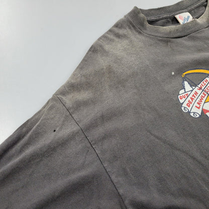 【中古美品】【メンズ】 SAINT MICHAEL セントマイケル ×NEIGHBORHOOD ネイバーフッド 25SS SM-HR8-0000-C68/STHD . SS TEE PRAY ショートスリーブ ティープレイ トップス 半袖 142-250814-ya-11-izu サイズ：XXL カラー：ブラック系 万代Net店