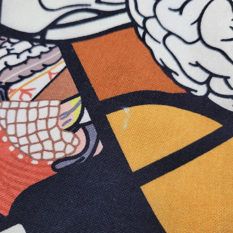 【中古品】【メンズ/レディース】 × KAWS カウズ TOTE BAG トートバッグ カバン 鞄 188-250814-as-08-izu カラー：マルチカラー 万代Net店