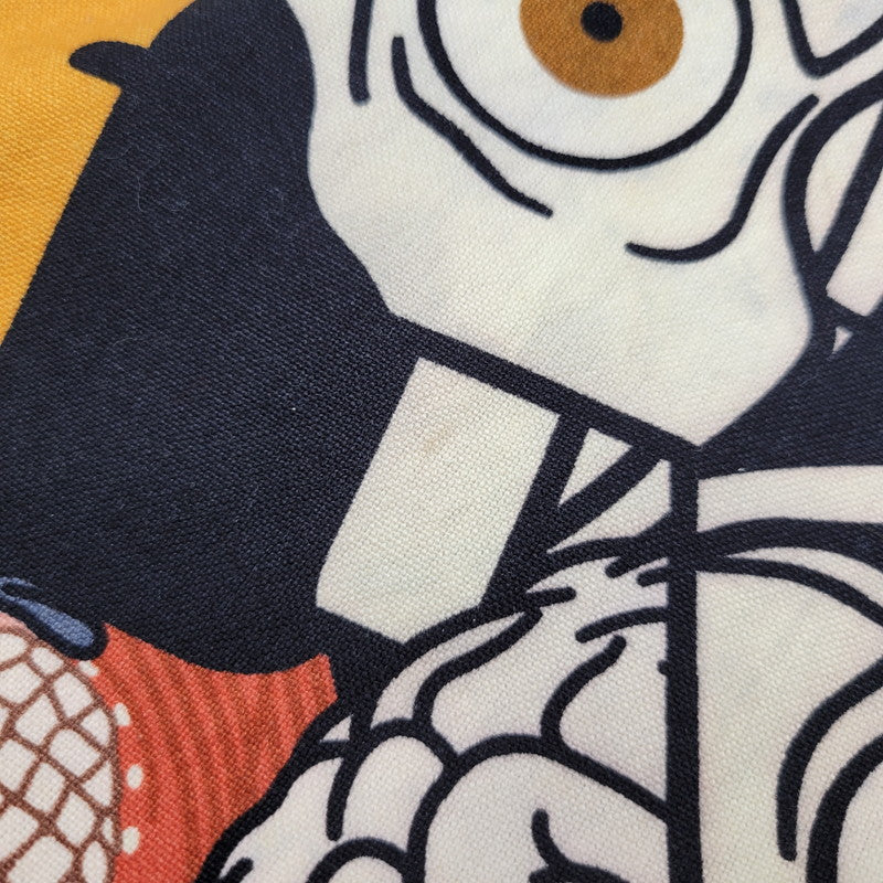 【中古品】【メンズ/レディース】 × KAWS カウズ TOTE BAG トートバッグ カバン 鞄 188-250814-as-08-izu カラー：マルチカラー 万代Net店