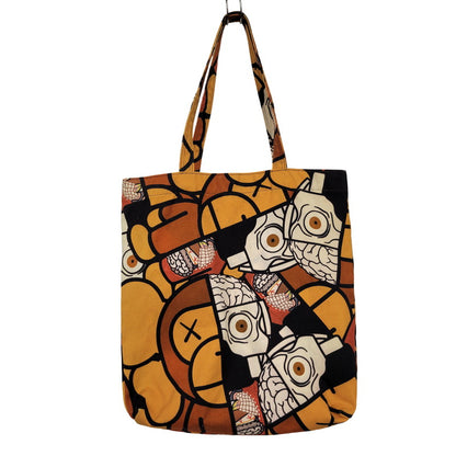 【中古品】【メンズ/レディース】 × KAWS カウズ TOTE BAG トートバッグ カバン 鞄 188-250814-as-08-izu カラー：マルチカラー 万代Net店