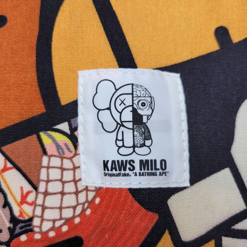 【中古品】【メンズ/レディース】 × KAWS カウズ TOTE BAG トートバッグ カバン 鞄 188-250814-as-08-izu カラー：マルチカラー 万代Net店