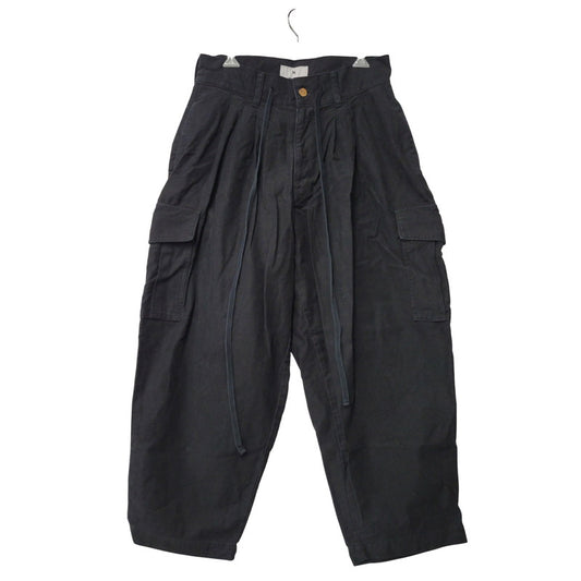 【中古品】【メンズ】 Moonage Devilment ムーンエイジデビルメント TUCK WIDE CARGO PANTS MPT-0140 タック ワイド カーゴパンツ ボトムス 151-250819-as-29-izu サイズ：00 カラー：ブラック 万代Net店