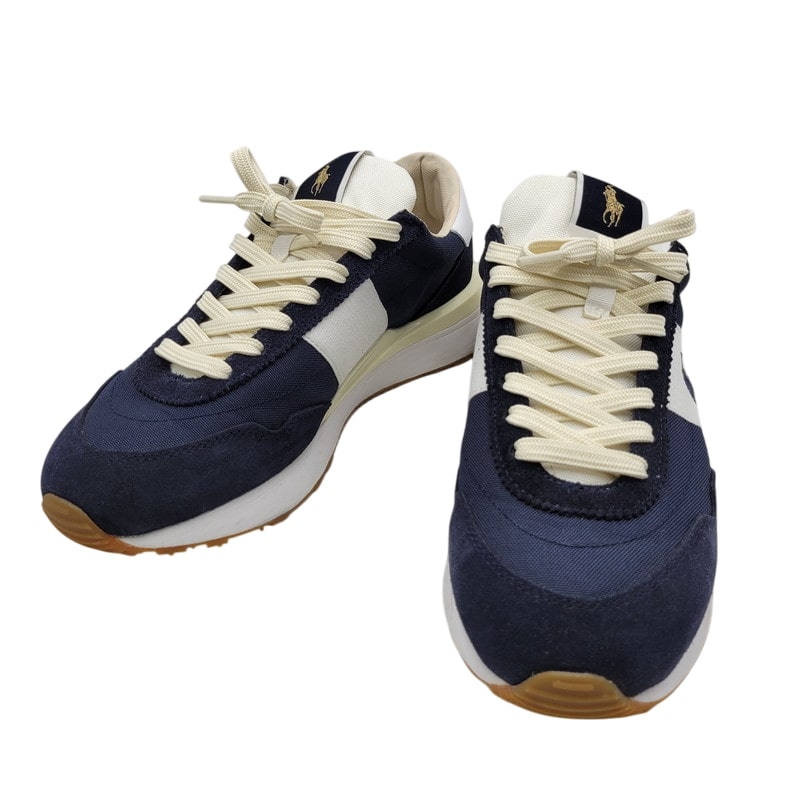 【中古品】【メンズ】 POLO RALPH LAUREN ポロ・ラルフローレン SNEAKERS TRAIN 89 PP-SK-LTL スニーカー シューズ 靴 162-250815-as-04-izu サイズ：US8.5 カラー：ネイビー 万代Net店