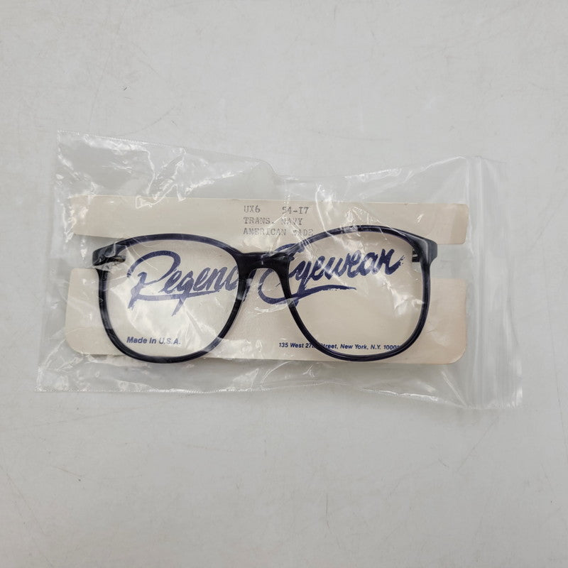 【中古品】【メンズ/レディース】 REGENCY EYEWEAR レジェンシー アイウェア SUNGLASSES サングラス 眼鏡 メガネ レンズ無し USA製 小物 服飾雑貨 203-250815-ay-09-izu サイズ：54口17 カラー：ネイビー 万代Net店