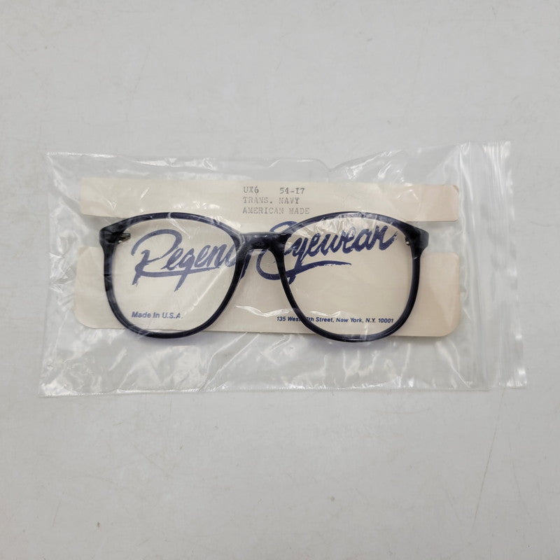 【中古品】【メンズ/レディース】 REGENCY EYEWEAR レジェンシー アイウェア SUNGLASSES サングラス 眼鏡 メガネ レンズ無し USA製 小物 服飾雑貨 203-250815-ay-07-izu サイズ：54口17 カラー：ネイビー 万代Net店