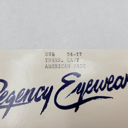【中古品】【メンズ/レディース】 REGENCY EYEWEAR レジェンシー アイウェア SUNGLASSES サングラス 眼鏡 メガネ レンズ無し USA製 小物 服飾雑貨 203-250815-ay-07-izu サイズ：54口17 カラー：ネイビー 万代Net店
