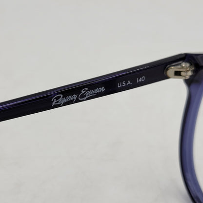 【中古品】【メンズ/レディース】 REGENCY EYEWEAR レジェンシー アイウェア SUNGLASSES サングラス 眼鏡 メガネ レンズ無し USA製 小物 服飾雑貨 203-250815-ay-07-izu サイズ：54口17 カラー：ネイビー 万代Net店