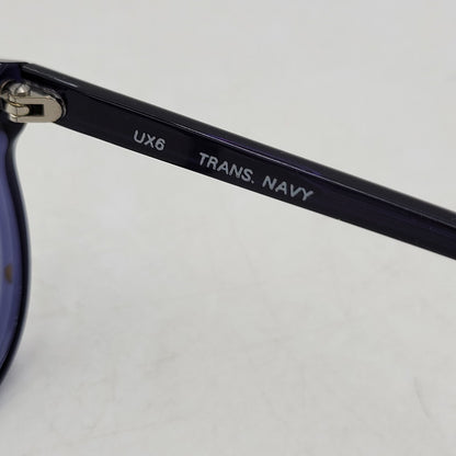 【中古品】【メンズ/レディース】 REGENCY EYEWEAR レジェンシー アイウェア SUNGLASSES サングラス 眼鏡 メガネ レンズ無し USA製 小物 服飾雑貨 203-250815-ay-07-izu サイズ：54口17 カラー：ネイビー 万代Net店