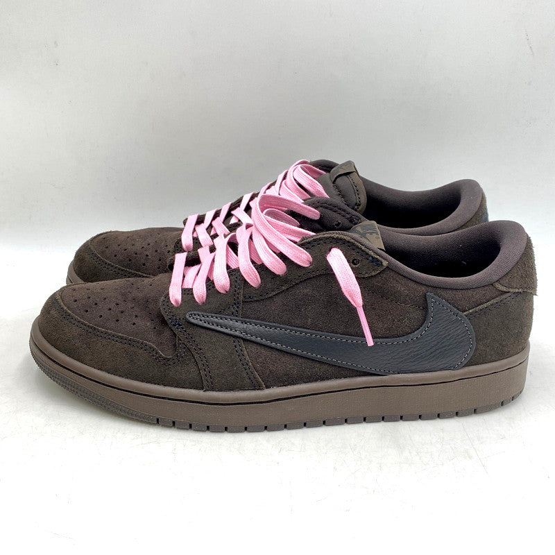 【中古品】【メンズ】 NIKE ナイキ ×TRAVIS SCOTT トラヴィス スコット DM7866-202 AIR JORDAN エア ジョーダン 1 LOW OG SP スニーカー シューズ 靴 160-250901-ya-04-izu サイズ：27.5cm カラー：VELVET BROWN AND DARK MOCHA 万代Net店