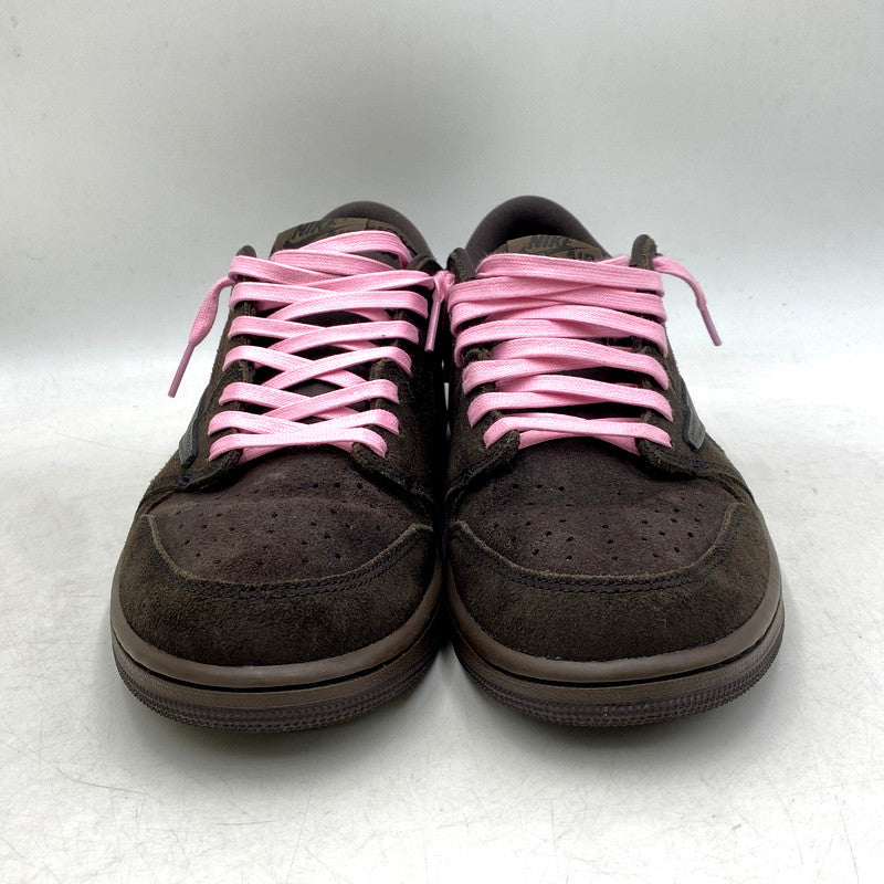 【中古品】【メンズ】 NIKE ナイキ ×TRAVIS SCOTT トラヴィス スコット DM7866-202 AIR JORDAN エア ジョーダン 1 LOW OG SP スニーカー シューズ 靴 160-250901-ya-04-izu サイズ：27.5cm カラー：VELVET BROWN AND DARK MOCHA 万代Net店