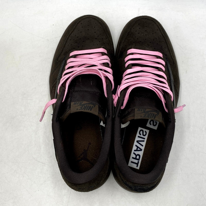 【中古品】【メンズ】 NIKE ナイキ ×TRAVIS SCOTT トラヴィス スコット DM7866-202 AIR JORDAN エア ジョーダン 1 LOW OG SP スニーカー シューズ 靴 160-250901-ya-04-izu サイズ：27.5cm カラー：VELVET BROWN AND DARK MOCHA 万代Net店