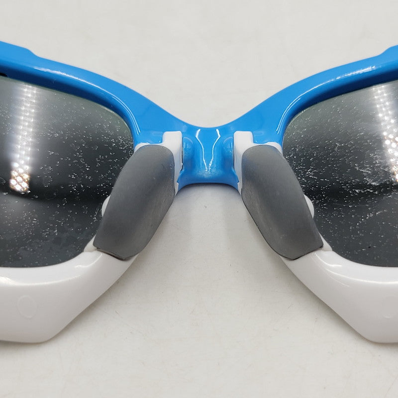 【現状渡し品】【メンズ/レディース】 OAKLEY オークリー RACING JACKET SPORT SUNGLASSES OO9197-06 レーシング ジャケット スポーツ サングラス USA製 小物 服飾雑貨 203-250815-ay-05-izu サイズ：62口18-126 カラー：ブルー×ホワイト 万代Net店