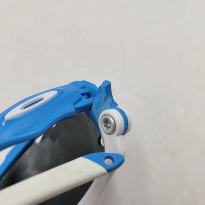 【現状渡し品】【メンズ/レディース】 OAKLEY オークリー RACING JACKET SPORT SUNGLASSES OO9197-06 レーシング ジャケット スポーツ サングラス USA製 小物 服飾雑貨 203-250815-ay-05-izu サイズ：62口18-126 カラー：ブルー×ホワイト 万代Net店