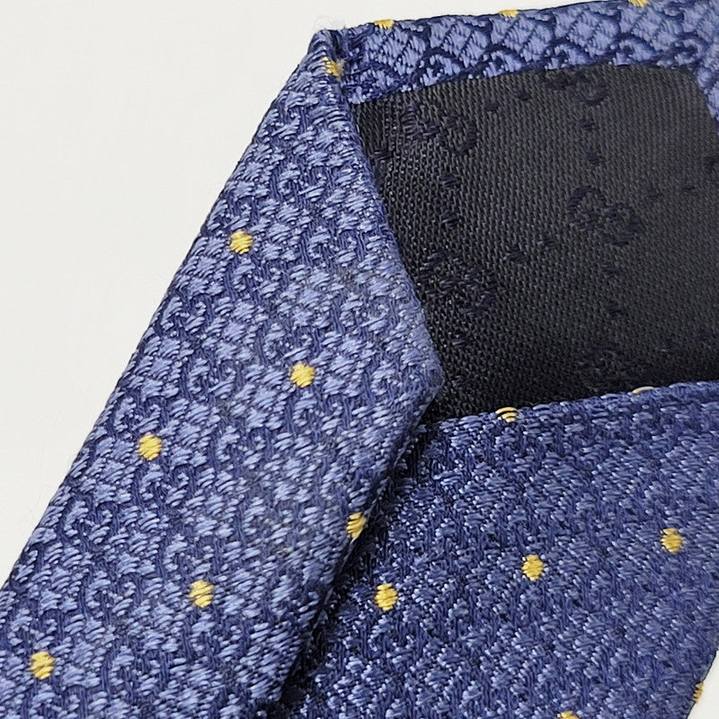 【中古品】【メンズ】 GG DOT NECKTIE ドット ネクタイ 服飾雑貨 スーツ用小物 183-250818-rk-04-izu カラー：ブルー 万代Net店