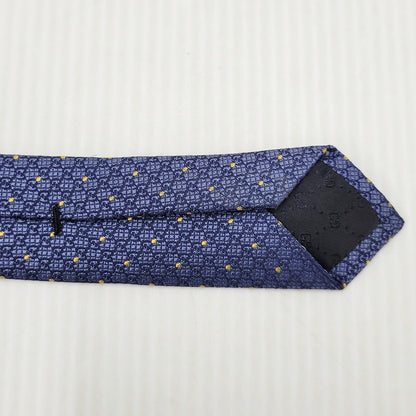 【中古品】【メンズ】 GG DOT NECKTIE ドット ネクタイ 服飾雑貨 スーツ用小物 183-250818-rk-04-izu カラー：ブルー 万代Net店