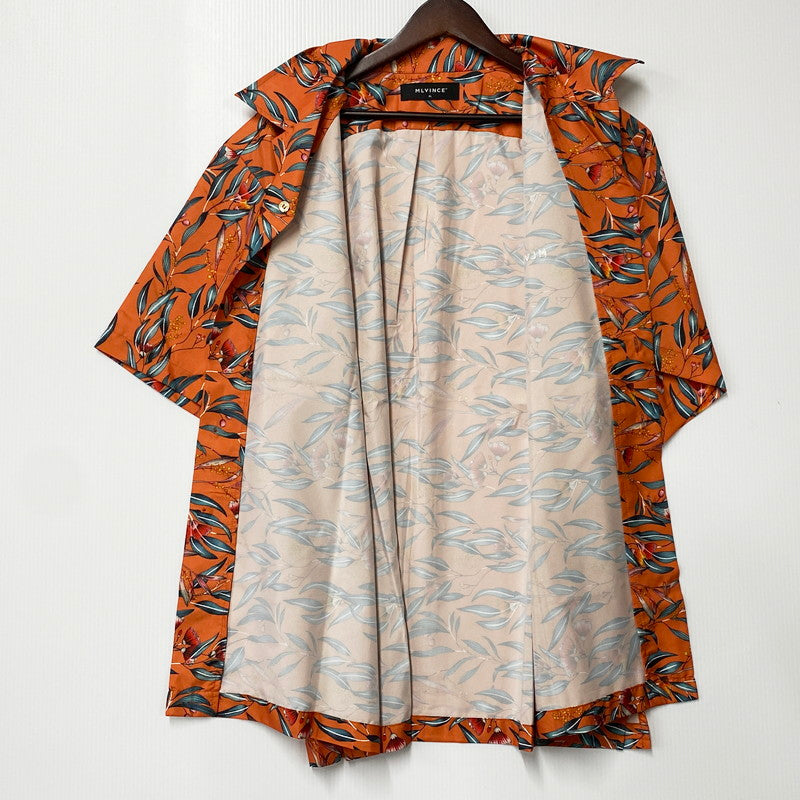 【中古品】【メンズ】 MLVINCE メルヴィンス ISLAND SS SHIRT アイランド ショートスリーブシャツ トップス 半袖 142-250821-ma-05-izu サイズ：XL カラー：ORANGE 万代Net店