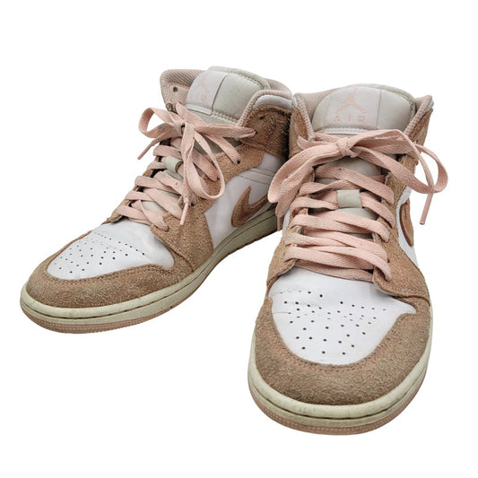 【中古品】【メンズ】 NIKE ナイキ AIR JORDAN 1 MID SE FN5215-161 エア ジョーダン 1 ミッド SE スニーカー シューズ 靴 160-250819-as-30-izu サイズ：26.5cm カラー：ホワイト×ピンク系 万代Net店