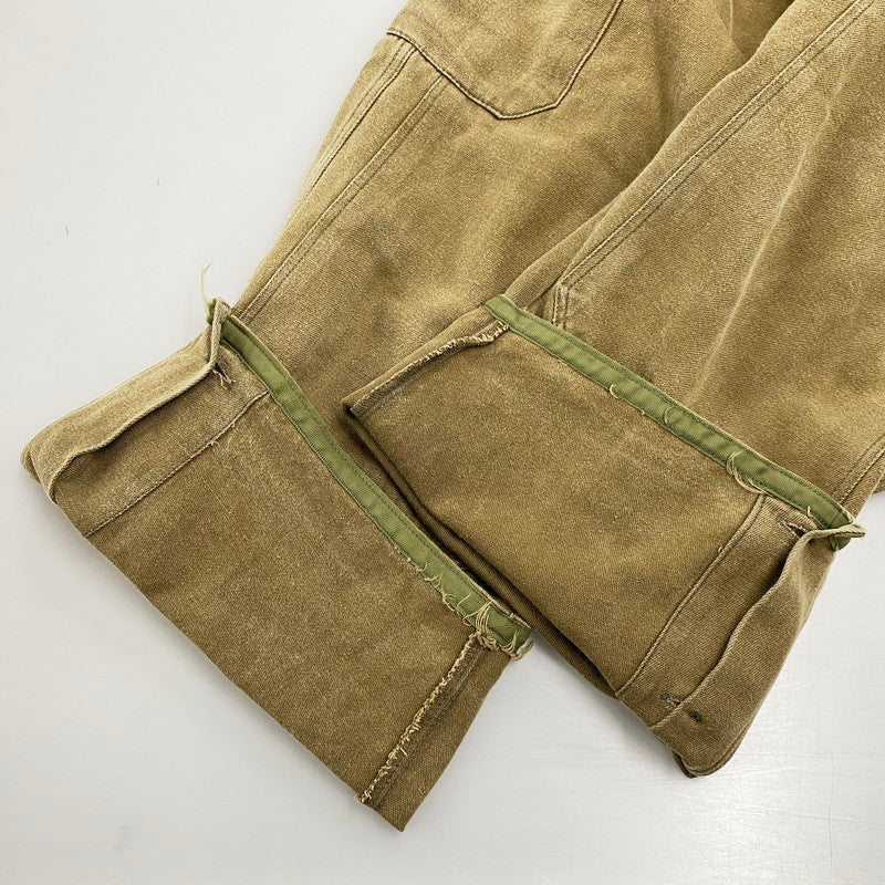 【中古品】【メンズ】 CZECH ARMY チェコ軍 80S DOUBLE KNEE COTTON TWILL OVERALLS 80年代 ダブルニーコットン ツイルオーバーオール オールインワン ボトムス 157-250821-ma-03-izu サイズ：不明 カラー：BROWN 万代Net店