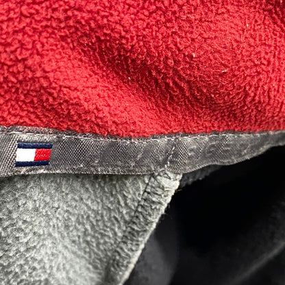 【中古品】【メンズ】 TOMMY HILFIGER トミーヒルフィガー 90S FLEECE JACKET 90年代 フリースジャケット アウター 長袖 146-250821-ma-09-izu サイズ：L カラー：グレー×ブラック 万代Net店