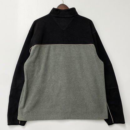 【中古品】【メンズ】 TOMMY HILFIGER トミーヒルフィガー 90S FLEECE JACKET 90年代 フリースジャケット アウター 長袖 146-250821-ma-09-izu サイズ：L カラー：グレー×ブラック 万代Net店