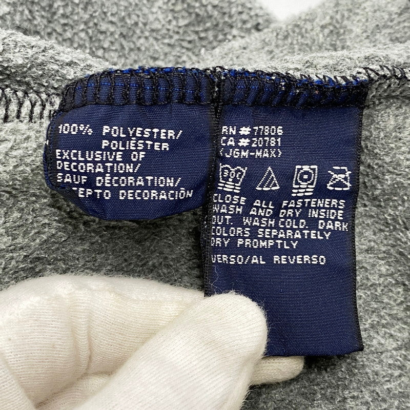 【中古品】【メンズ】 TOMMY HILFIGER トミーヒルフィガー 90S FLEECE JACKET 90年代 フリースジャケット アウター 長袖 146-250821-ma-09-izu サイズ：L カラー：グレー×ブラック 万代Net店