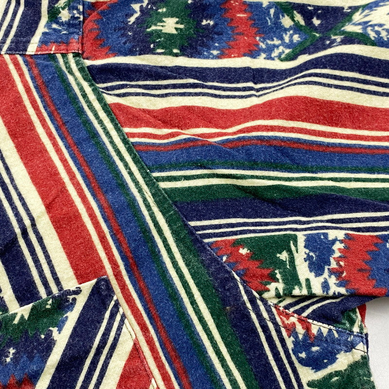 【中古品】【メンズ】 Carhartt カーハート 三角タグ 80S NATIVE PATTERN LS STRIPE SHIRT 80年代 ネイティブパターン ロングスリーブストライプシャツ トップス 長袖 146-250821-ma-07-izu サイズ：不明 カラー：マルチ 万代Net店