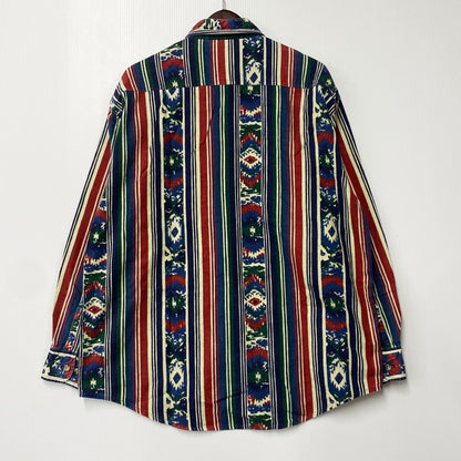 【中古品】【メンズ】 Carhartt カーハート 三角タグ 80S NATIVE PATTERN LS STRIPE SHIRT 80年代 ネイティブパターン ロングスリーブストライプシャツ トップス 長袖 146-250821-ma-07-izu サイズ：不明 カラー：マルチ 万代Net店