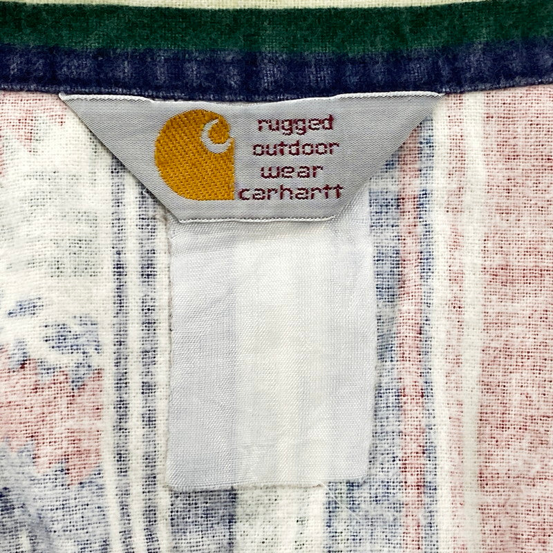 【中古品】【メンズ】 Carhartt カーハート 三角タグ 80S NATIVE PATTERN LS STRIPE SHIRT 80年代 ネイティブパターン ロングスリーブストライプシャツ トップス 長袖 146-250821-ma-07-izu サイズ：不明 カラー：マルチ 万代Net店
