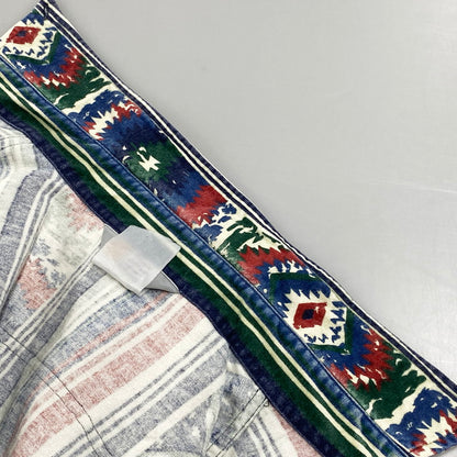 【中古品】【メンズ】 Carhartt カーハート 三角タグ 80S NATIVE PATTERN LS STRIPE SHIRT 80年代 ネイティブパターン ロングスリーブストライプシャツ トップス 長袖 146-250821-ma-07-izu サイズ：不明 カラー：マルチ 万代Net店