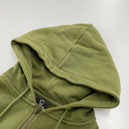 【中古品】【メンズ】 CLOTTEE BY CLOT クロッティーバイクロット CTZU20WT3005GRN ZIP UP HOODED SWEATSHIRT ジップアップフーデッドスウェットシャツ トップス パーカー 長袖 142-250821-ma-08-izu サイズ：M カラー：グリーン 万代Net店