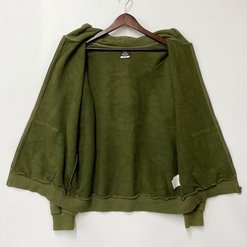 【中古品】【メンズ】 CLOTTEE BY CLOT クロッティーバイクロット CTZU20WT3005GRN ZIP UP HOODED SWEATSHIRT ジップアップフーデッドスウェットシャツ トップス パーカー 長袖 142-250821-ma-08-izu サイズ：M カラー：グリーン 万代Net店
