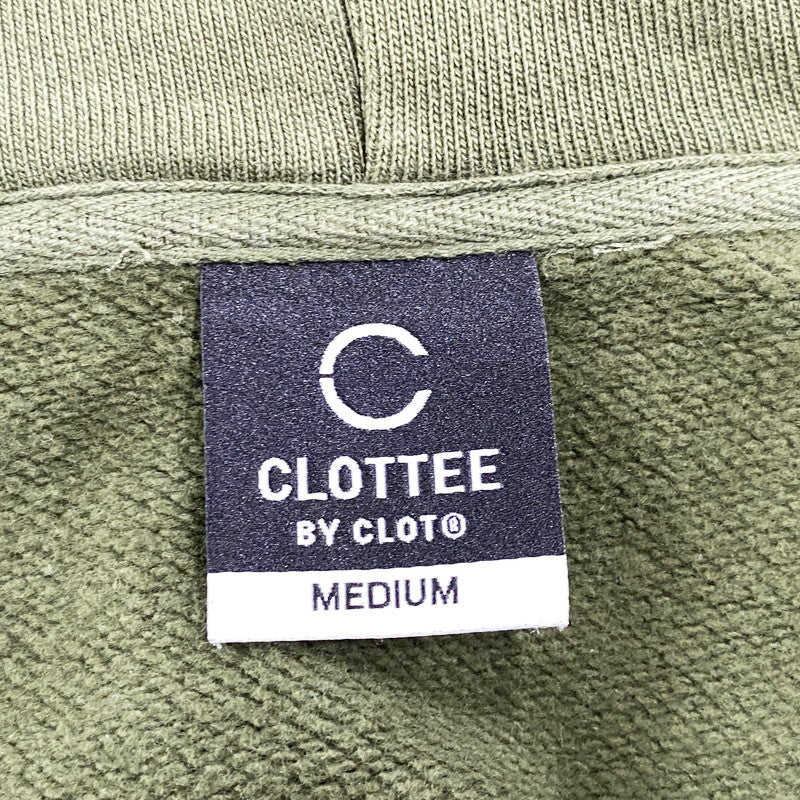 【中古品】【メンズ】 CLOTTEE BY CLOT クロッティーバイクロット CTZU20WT3005GRN ZIP UP HOODED SWEATSHIRT ジップアップフーデッドスウェットシャツ トップス パーカー 長袖 142-250821-ma-08-izu サイズ：M カラー：グリーン 万代Net店
