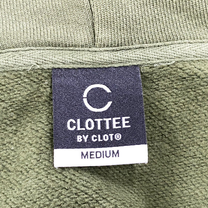 【中古品】【メンズ】 CLOTTEE BY CLOT クロッティーバイクロット CTZU20WT3005GRN ZIP UP HOODED SWEATSHIRT ジップアップフーデッドスウェットシャツ トップス パーカー 長袖 142-250821-ma-08-izu サイズ：M カラー：グリーン 万代Net店