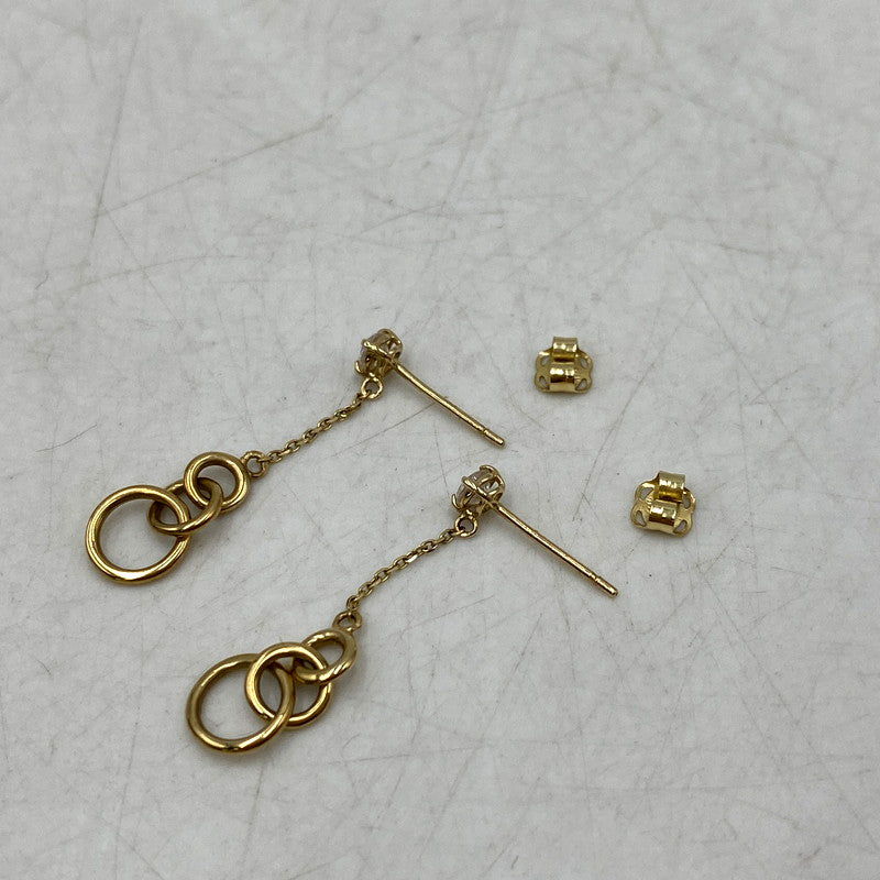 【中古品】【レディース】 ZIRCONIA YELLOW GOLD EARRINGS ジルコニア イエローゴールド ピアス アクセサリー 192-250816-as-12-izu カラー：ゴールド 万代Net店