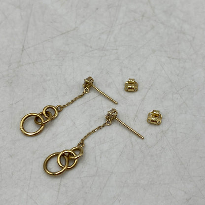 【中古品】【レディース】 ZIRCONIA YELLOW GOLD EARRINGS ジルコニア イエローゴールド ピアス アクセサリー 192-250816-as-12-izu カラー：ゴールド 万代Net店