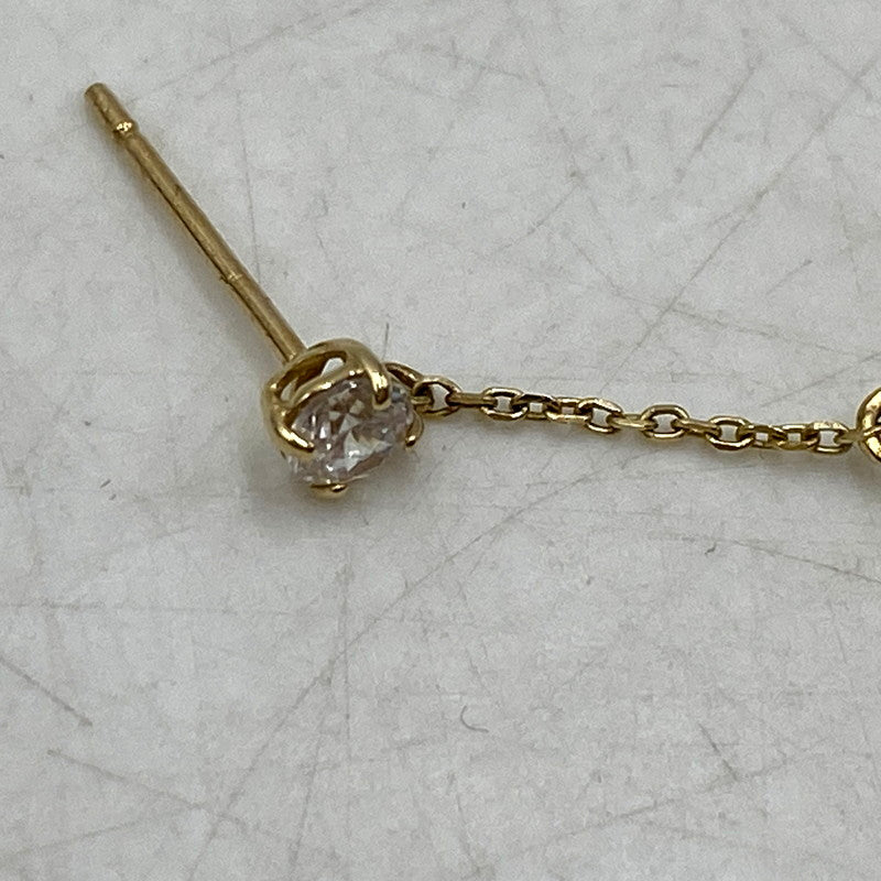 【中古品】【レディース】 ZIRCONIA YELLOW GOLD EARRINGS ジルコニア イエローゴールド ピアス アクセサリー 192-250816-as-12-izu カラー：ゴールド 万代Net店