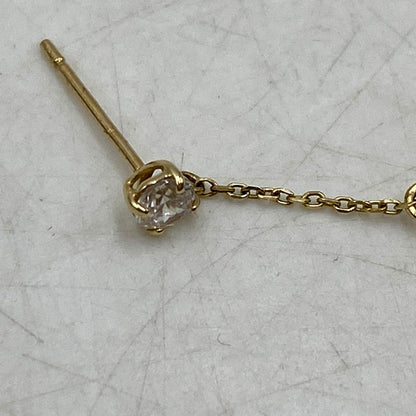 【中古品】【レディース】 ZIRCONIA YELLOW GOLD EARRINGS ジルコニア イエローゴールド ピアス アクセサリー 192-250816-as-12-izu カラー：ゴールド 万代Net店