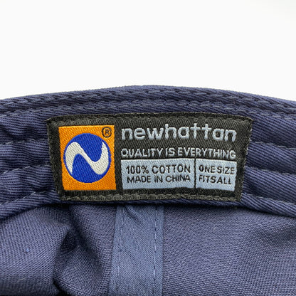 【中古品】【メンズ/レディース】 NEWHATTAN ニューハッタン 宇ち多゛ うちだ BB CAP ベースボール キャップ ロゴ 刺繍 帽子 服飾雑貨 185-250820-ay-08-izu サイズ：ONE SIZE カラー：ネイビー 万代Net店