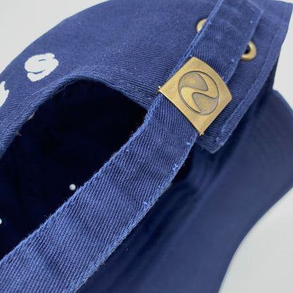 【中古品】【メンズ/レディース】 NEWHATTAN ニューハッタン 宇ち多゛ うちだ BB CAP ベースボール キャップ ロゴ 刺繍 帽子 服飾雑貨 185-250820-ay-08-izu サイズ：ONE SIZE カラー：ネイビー 万代Net店