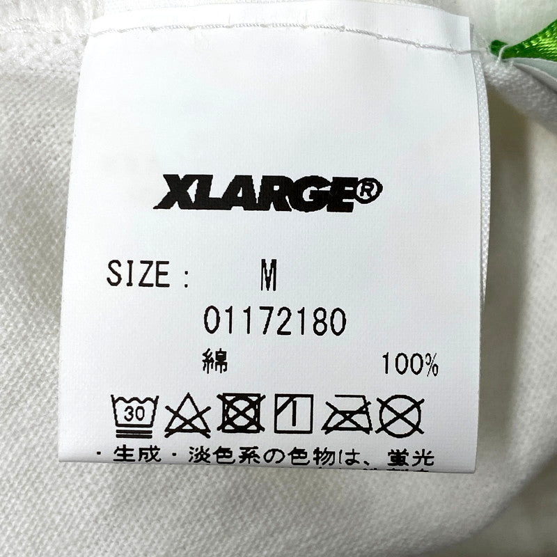 【中古美品】【メンズ】 XLARGE エクストララージ × SPRITE スプライト PRINT SS TEE 01172180 プリント ショートスリーブ Tシャツ 半袖 トップス 142-250821-as-37-izu サイズ：M カラー：ホワイト 万代Net店