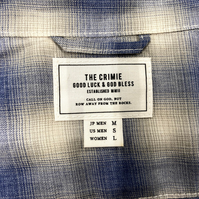 【中古品】【メンズ】 THE CRIMIE ザ クライミー SS OPEN COLLAR SHIRT CIK1-SH07 ショートスリーブ オープンカラーシャツ 半袖 トップス 142-250821-as-33-izu サイズ：M カラー：ブルー系 万代Net店