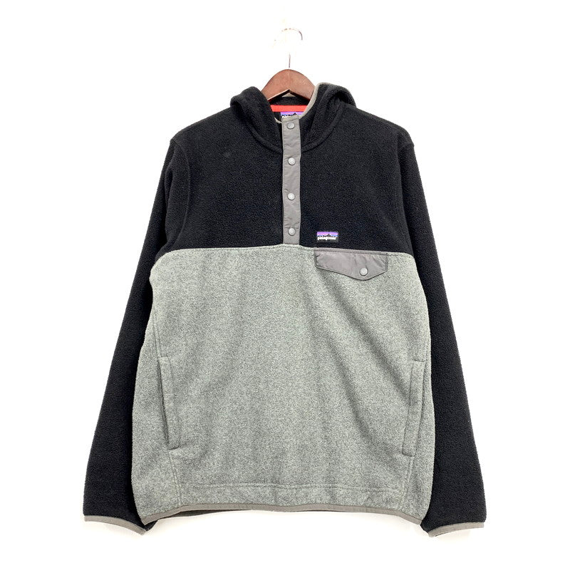 【中古品】【メンズ】 patagonia パタゴニア 25461FA13 SYNCHILLA SNAP-T HOODY シンチラ スナップ フーディ 144-250817-ya-02-izu サイズ：S カラー：ブラック／グレ－ 万代Net店
