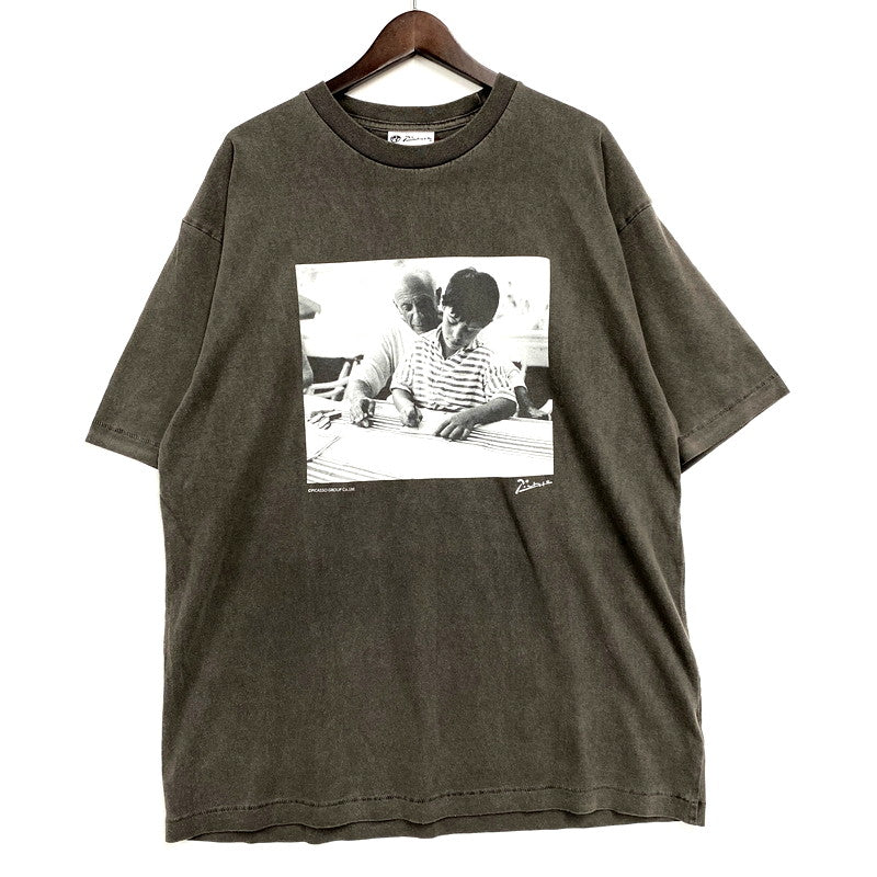 【中古品】【メンズ】 EDIFICE エディフィス PICASSO T-SHIRT 25-071-312-1002-2-0 ピカソ Tシャツ 半袖 トップス 147-250821-as-35-izu サイズ：XL カラー：グレー 万代Net店
