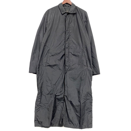【中古品】【メンズ】 DONNAKARAN NEWYORK ダナキャラン ニューヨーク NYLON SOUTIEN COLLAR COAT ナイロン ステンカラーコート アウター 146-250823-ya-05-izu サイズ：S カラー：BLACK 万代Net店