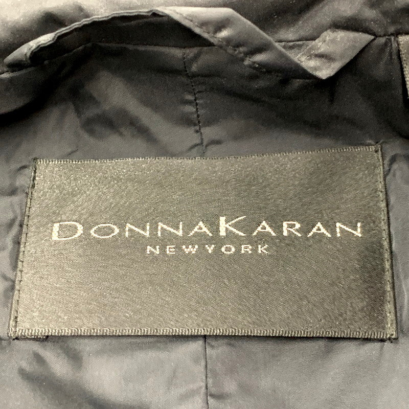 【中古品】【メンズ】 DONNAKARAN NEWYORK ダナキャラン ニューヨーク NYLON SOUTIEN COLLAR COAT ナイロン ステンカラーコート アウター 146-250823-ya-05-izu サイズ：S カラー：BLACK 万代Net店