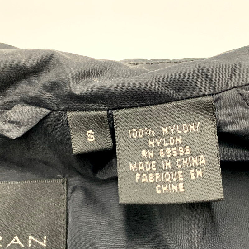【中古品】【メンズ】 DONNAKARAN NEWYORK ダナキャラン ニューヨーク NYLON SOUTIEN COLLAR COAT ナイロン ステンカラーコート アウター 146-250823-ya-05-izu サイズ：S カラー：BLACK 万代Net店