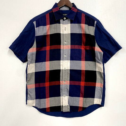 【中古品】【メンズ】 BLACK LABELCRESTBRIDGE ブラックレーベル・クレストブリッジ SS SHIRT 51M77-792-28 ショートスリーブ シャツ チェック 半袖 トップス 141-250821-as-31-izu サイズ：M カラー：マルチカラー 万代Net店