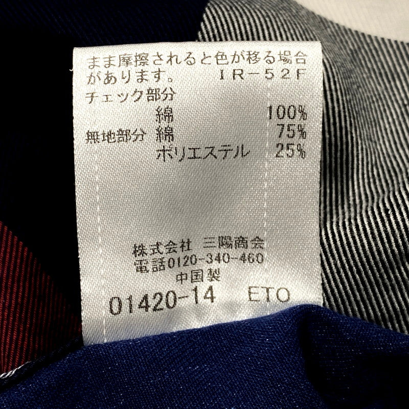 【中古品】【メンズ】 BLACK LABELCRESTBRIDGE ブラックレーベル・クレストブリッジ SS SHIRT 51M77-792-28 ショートスリーブ シャツ チェック 半袖 トップス 141-250821-as-31-izu サイズ：M カラー：マルチカラー 万代Net店