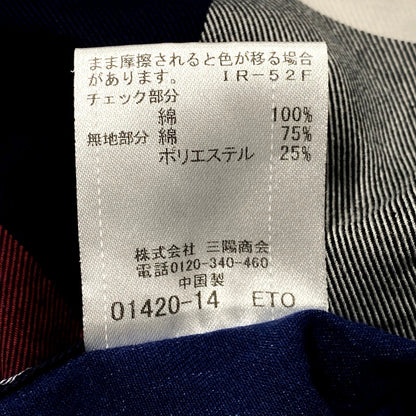 【中古品】【メンズ】 BLACK LABELCRESTBRIDGE ブラックレーベル・クレストブリッジ SS SHIRT 51M77-792-28 ショートスリーブ シャツ チェック 半袖 トップス 141-250821-as-31-izu サイズ：M カラー：マルチカラー 万代Net店